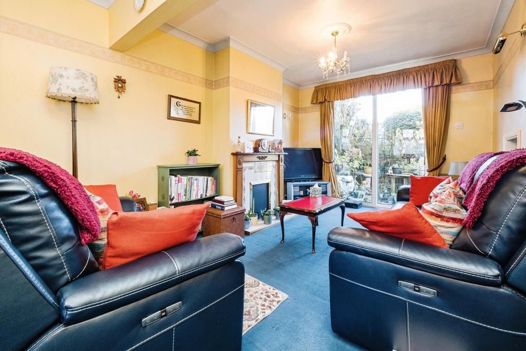 Living room, fireplace