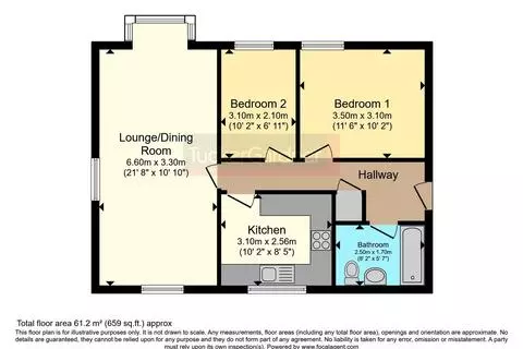 2 bedroom flat for sale - Ansicht 5