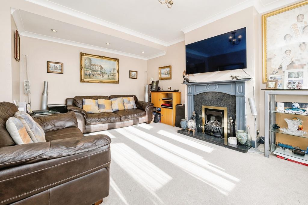 Living room, fireplace