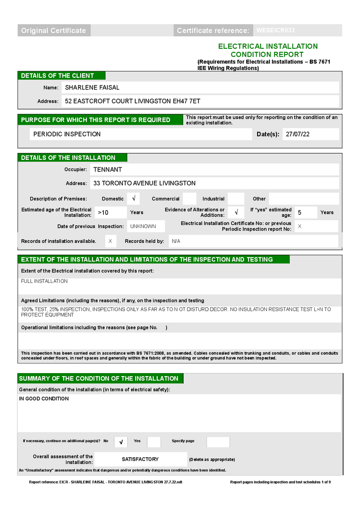 EPC Certificate