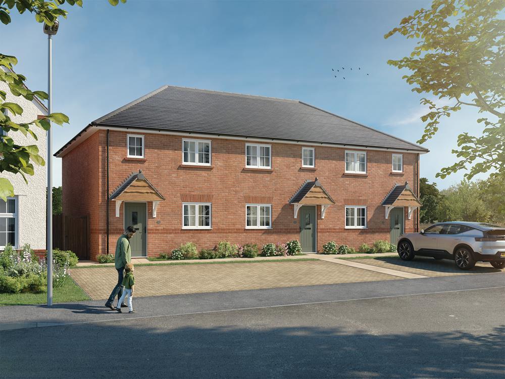 External CGI in brick of the Tavy, a 2 bedroom...