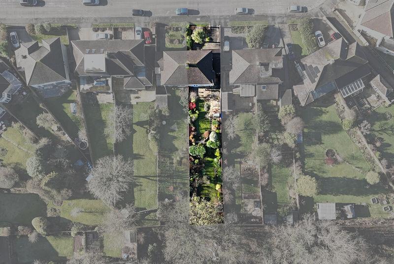 Aerial view of plot