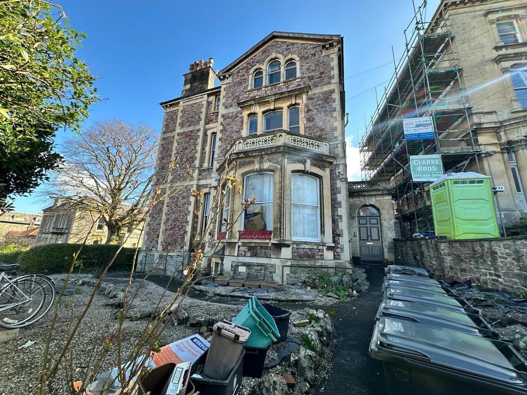 Attractive period building with ornate stone ba...