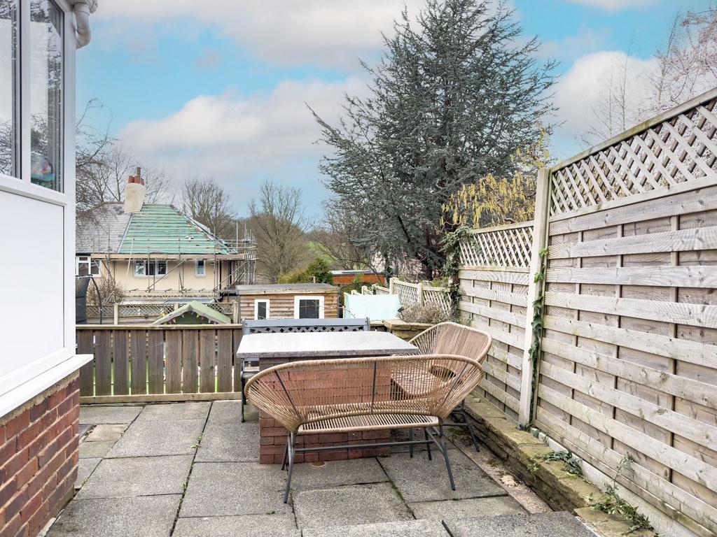 Rear garden seating area