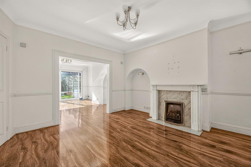 Living room, fireplace