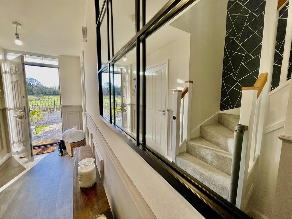 Hallway mirror view