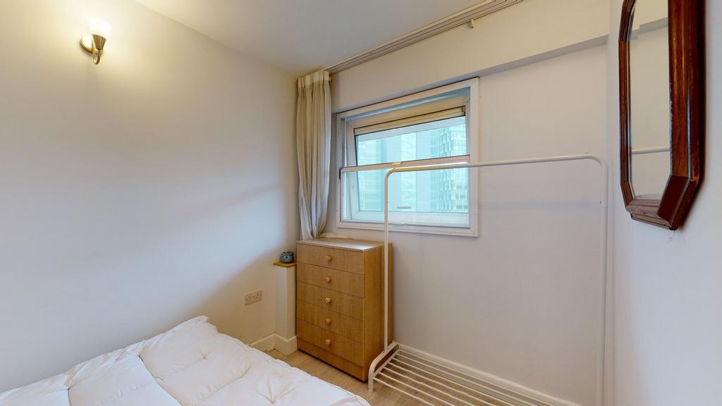 Bright, simply furnished single bedroom with a ...