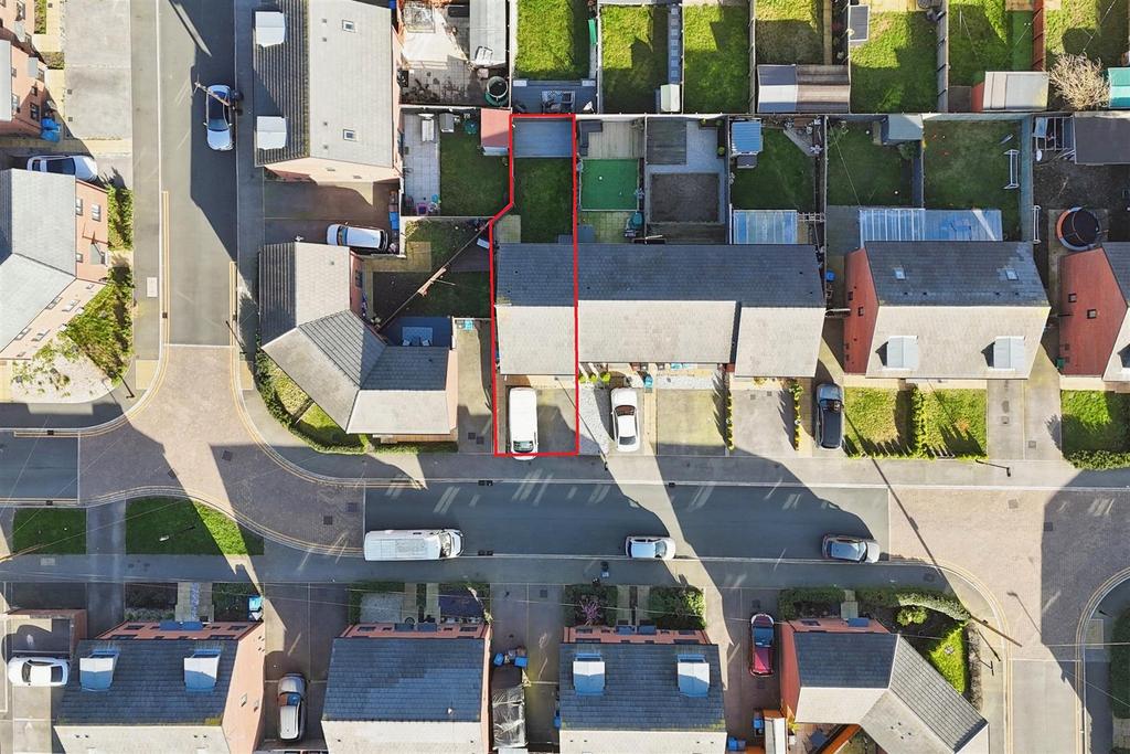 Aerial view of the property