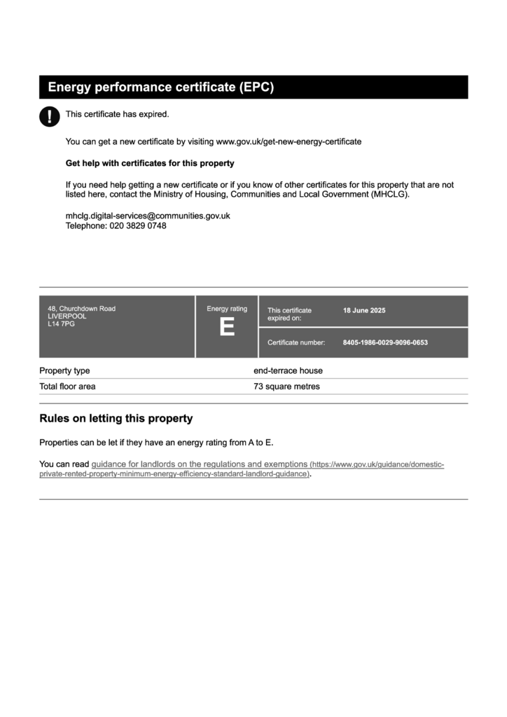 EPC Certificate