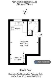 Studio to rent, Linden House, London, NW10