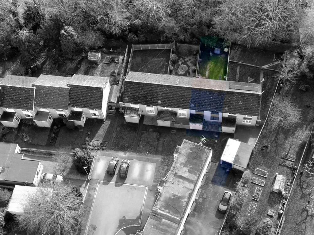 Aerial View and Garage