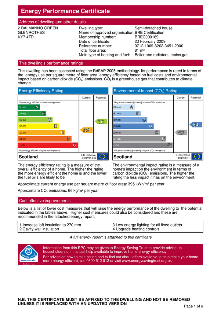 EPC Certificate
