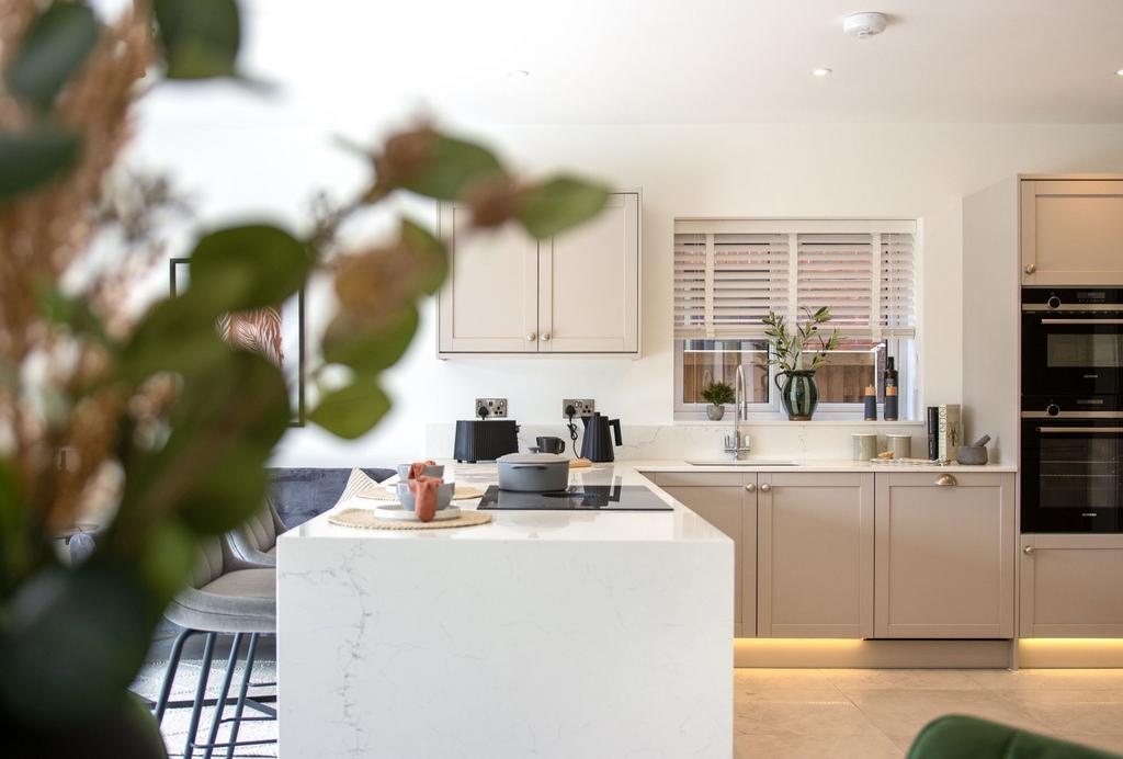 Kitchen lifestyle image from show home