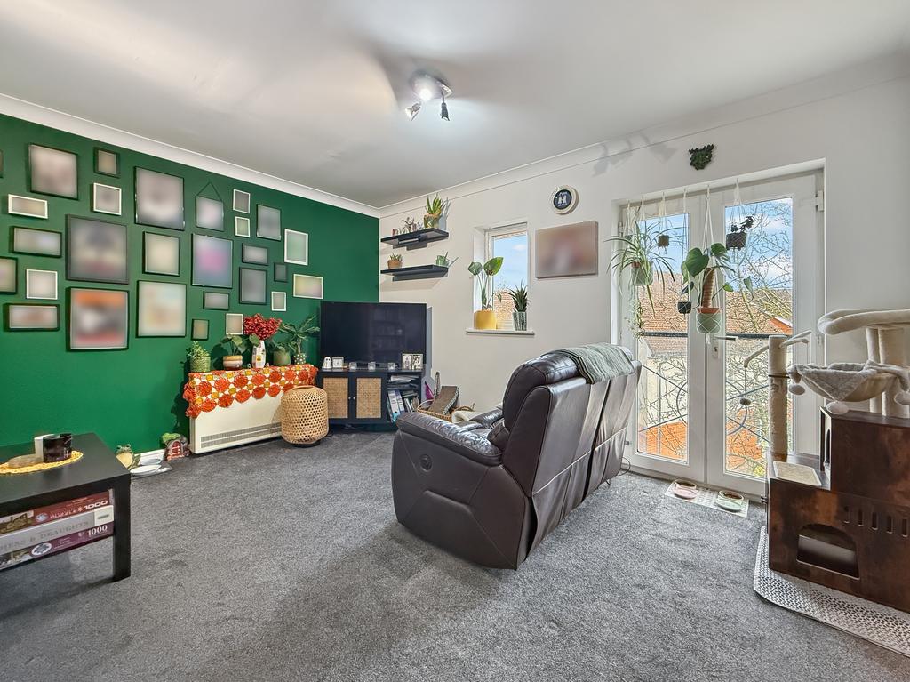 Living/Dining Room With Juliet Balcony
