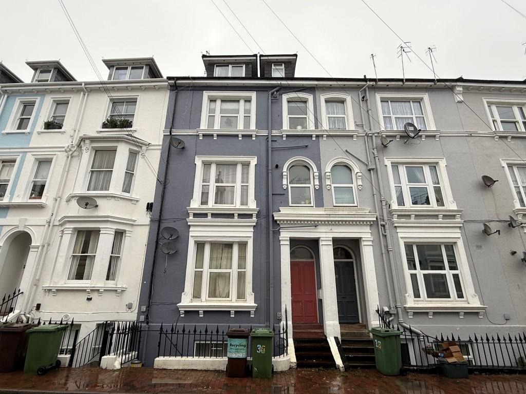 Mid terrace block arranged as five flats