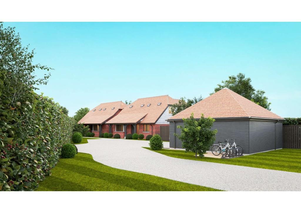 CGI of proposed dwellings to rear