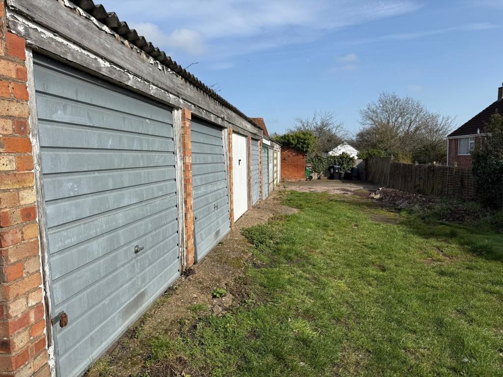 View of garage block from rear