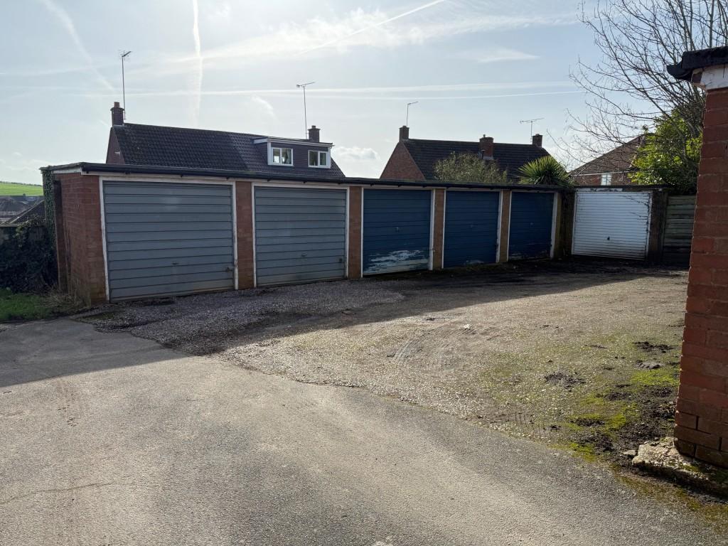 Rear driveway and garage block