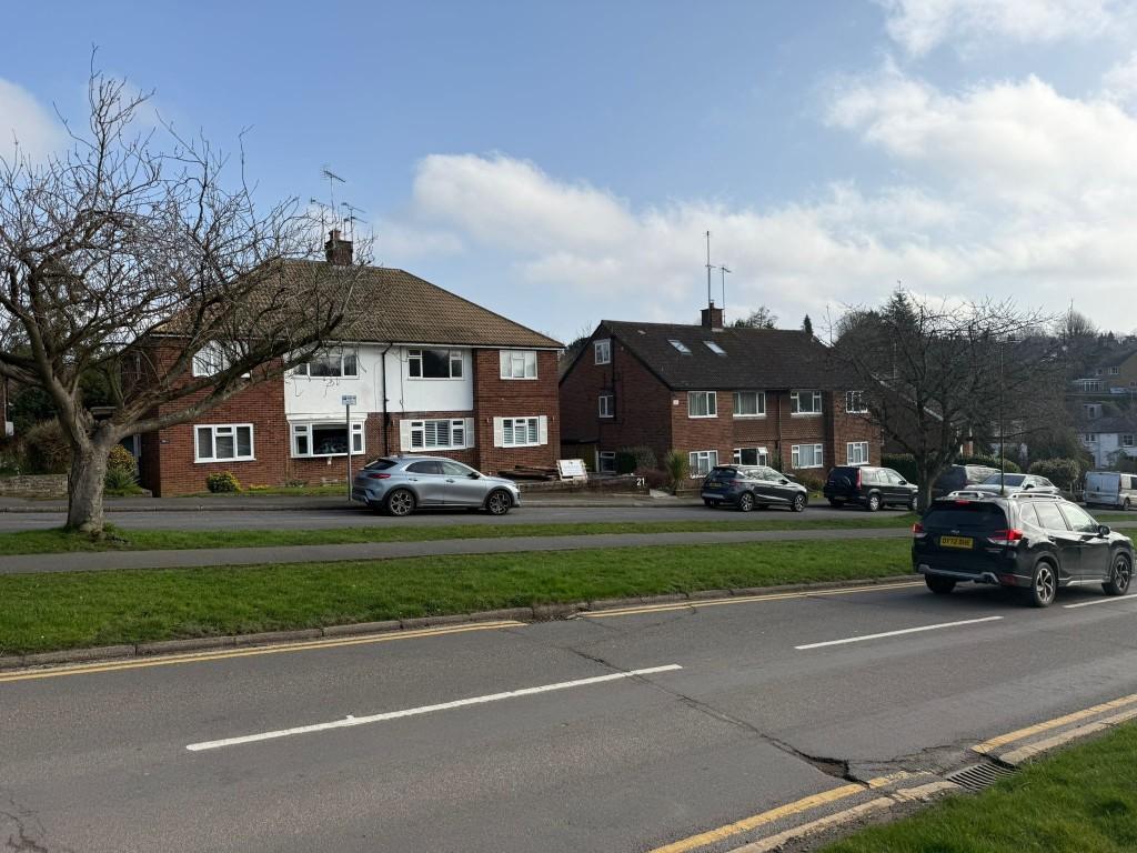 View of properties from middle of road