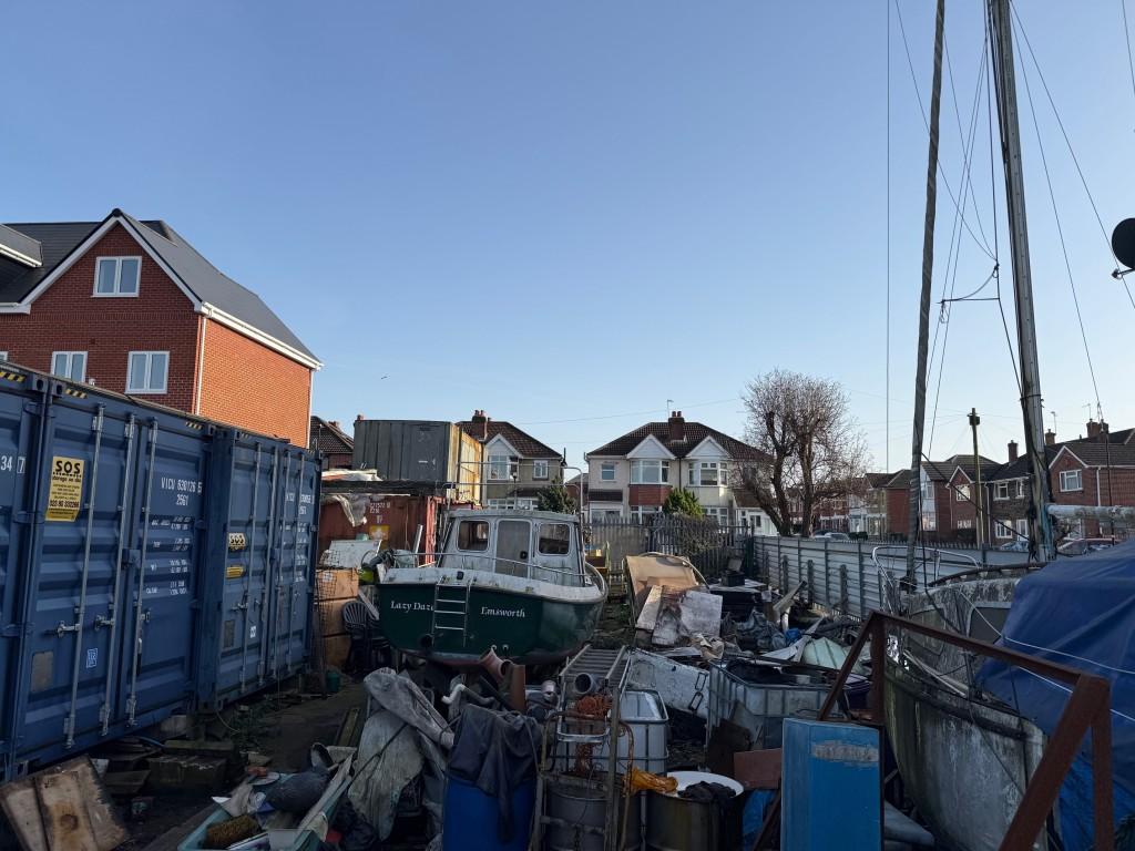 View of boat yard
