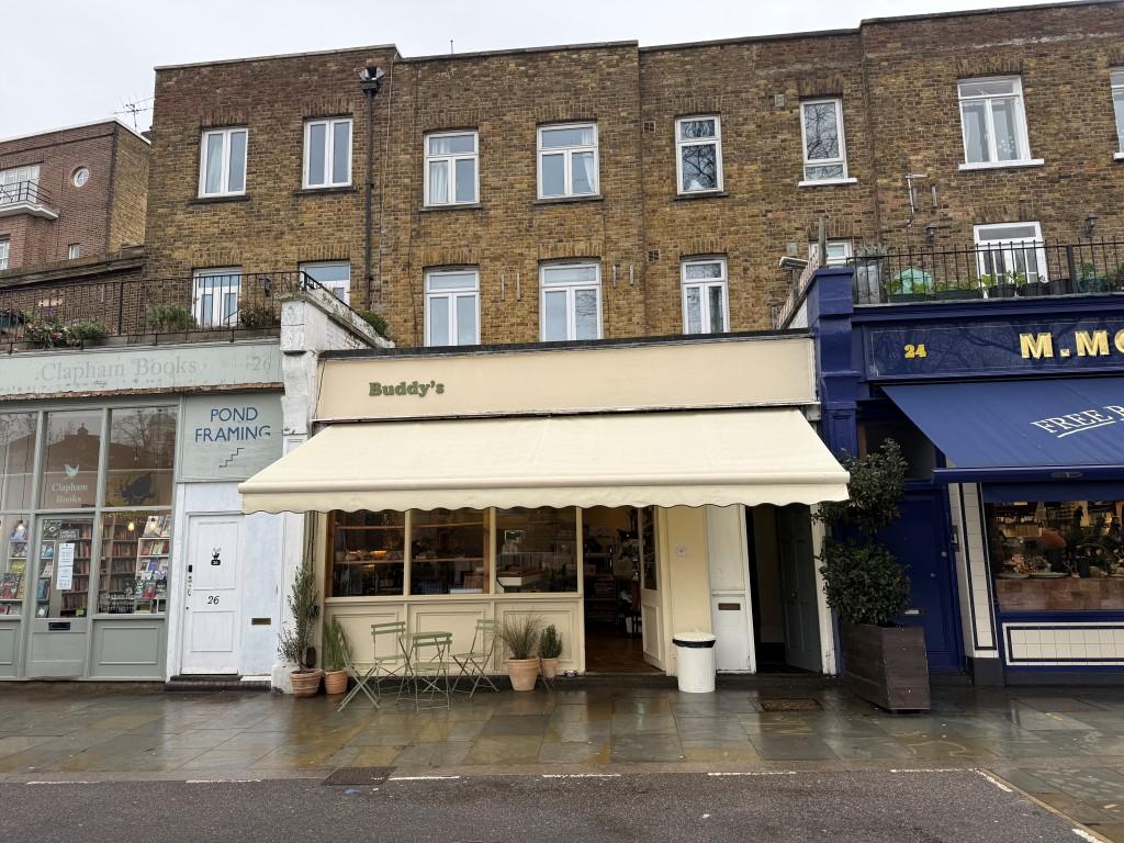 View of front of 25 The Pavement showing doorway