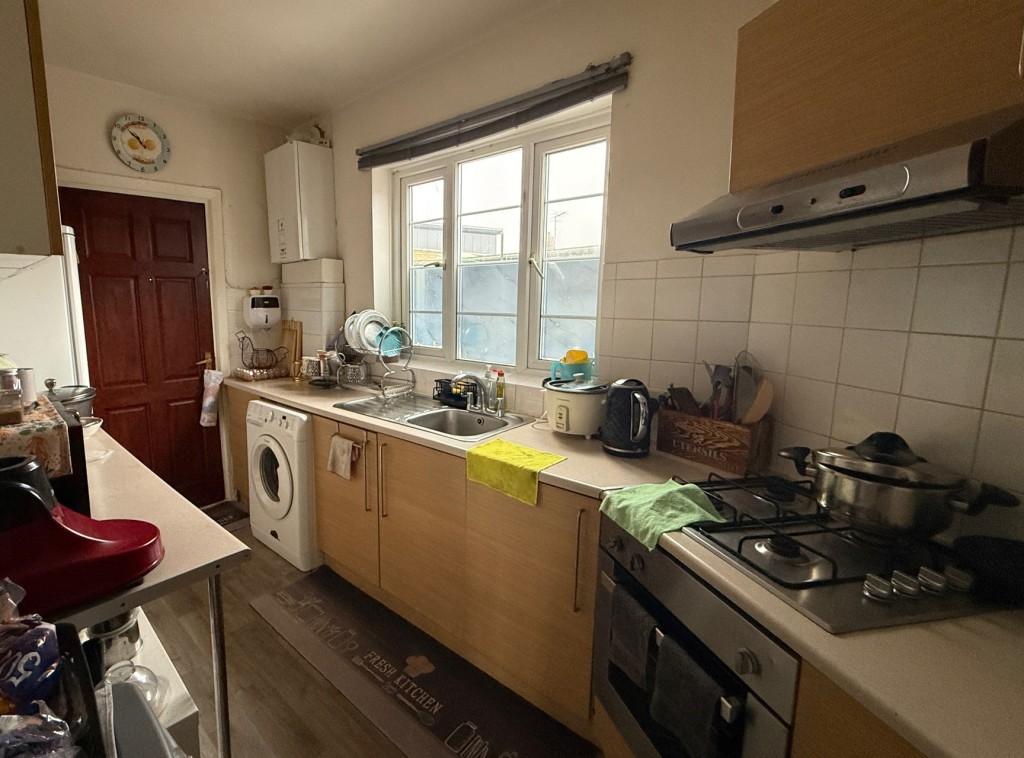 Kitchen with fire door