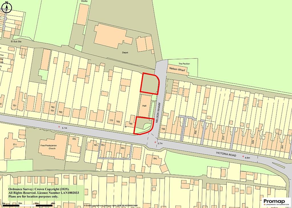Plan showing both parts of land