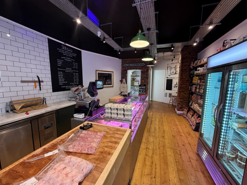 Main view of butchers retail area