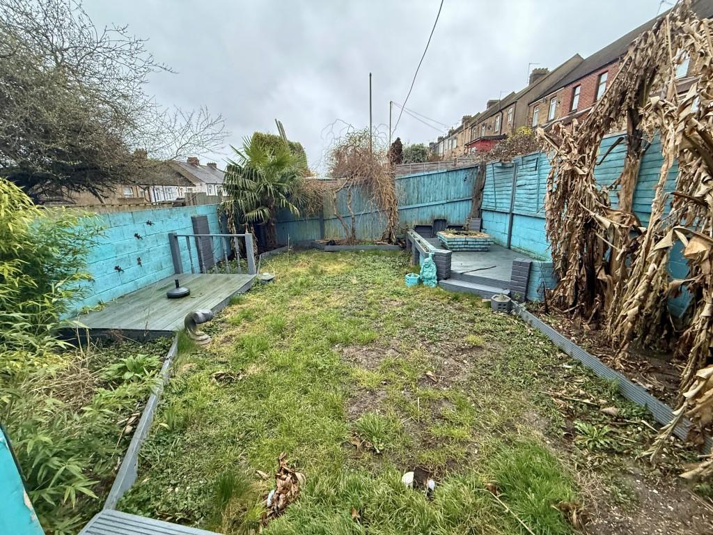Grassed area of garden