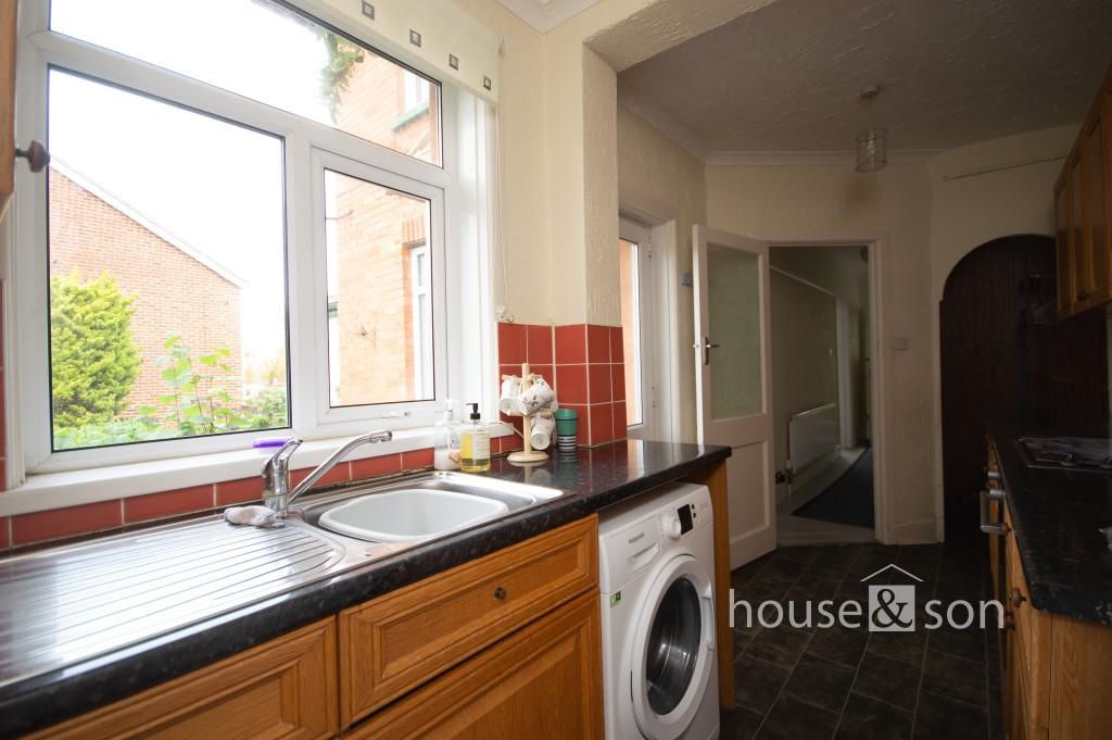 Kitchen with view to garden