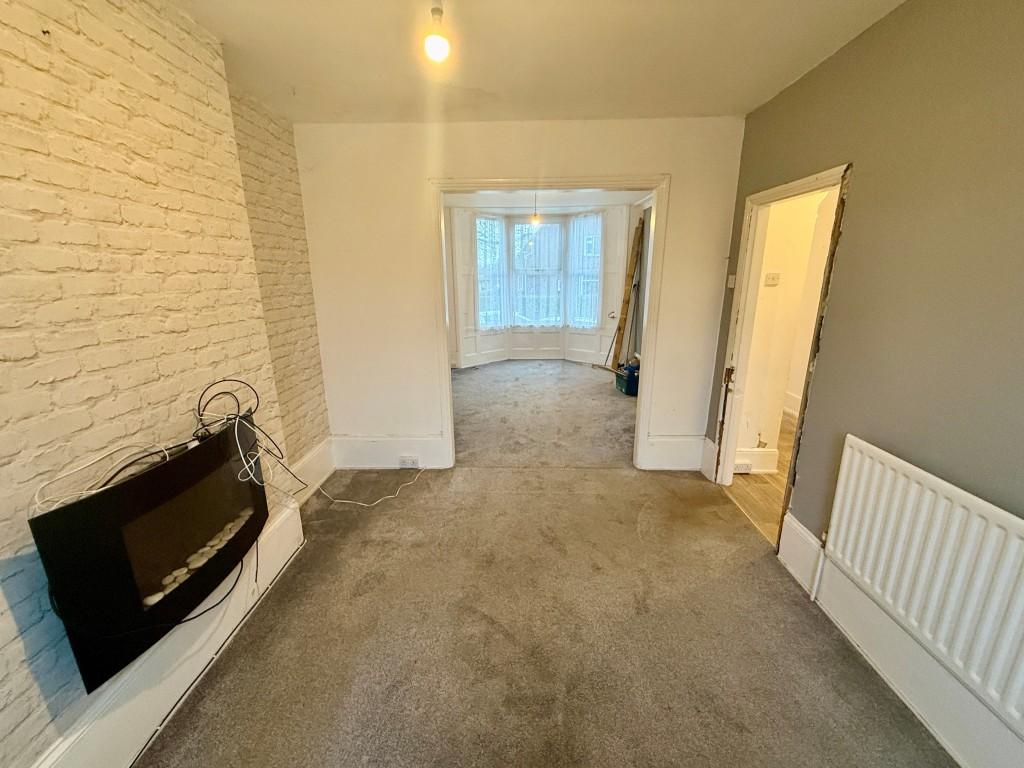 Living room and dining room