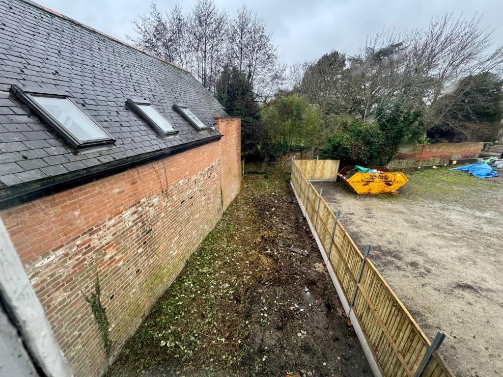 View of rear garden leading down to River Stour