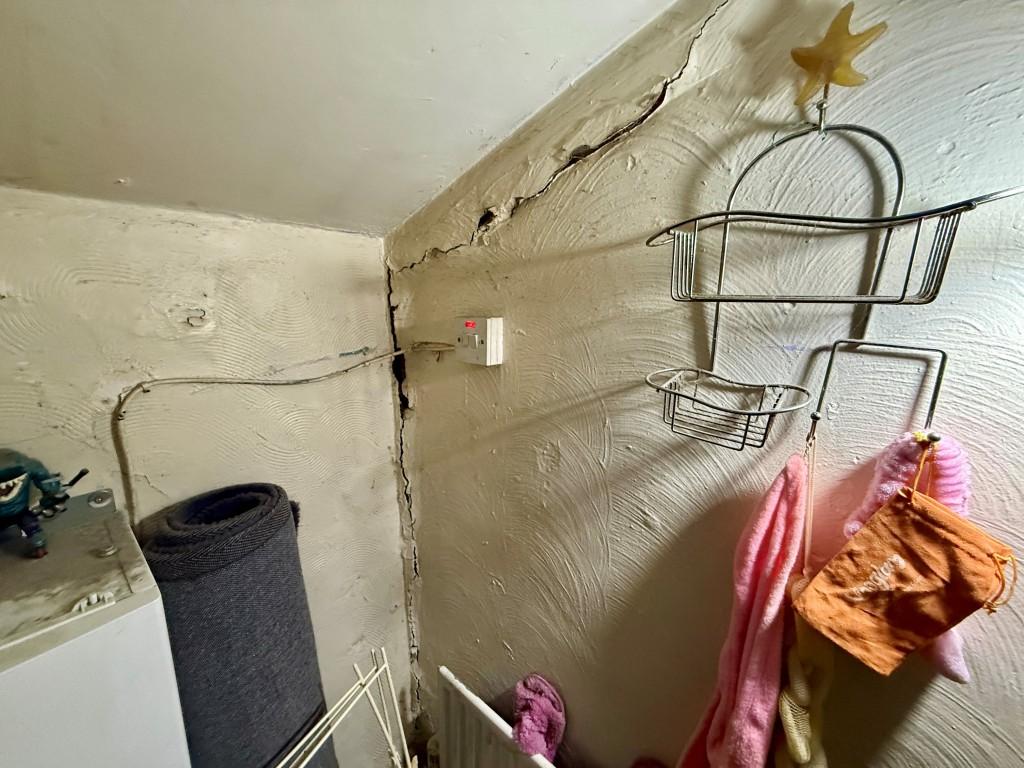 Crack in bathroom