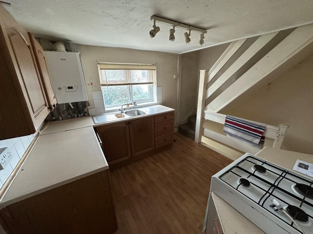 Kitchen with Staircase up and down