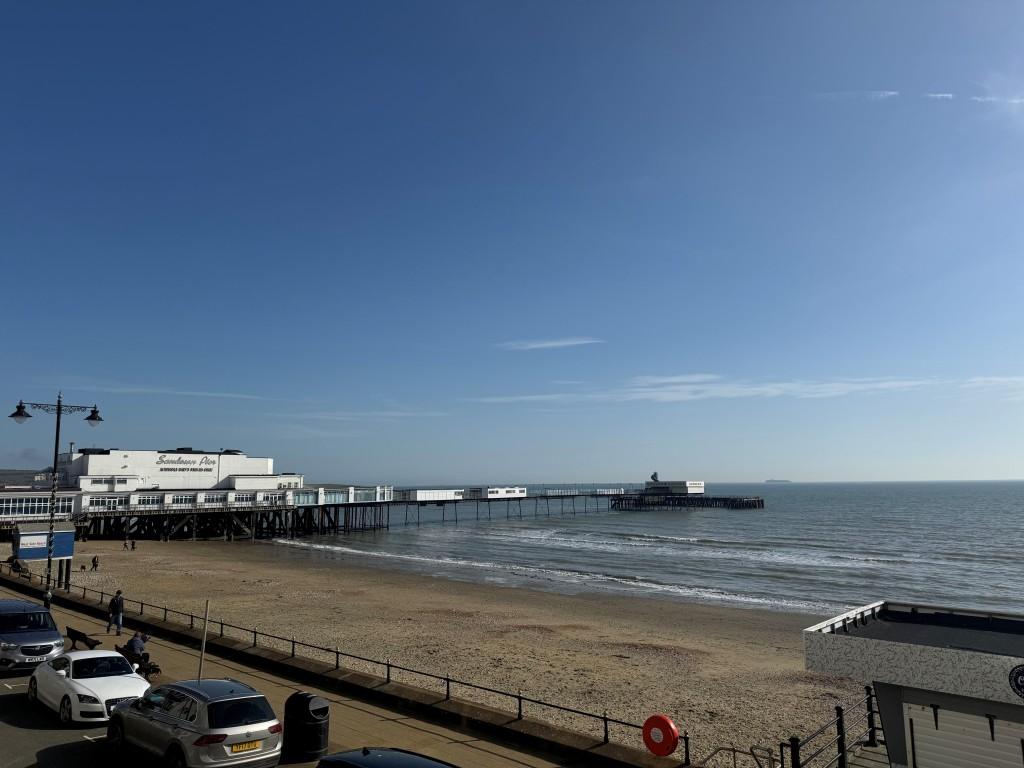 View from the balcony towards the pier