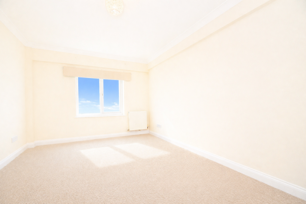 A view of a bedroom