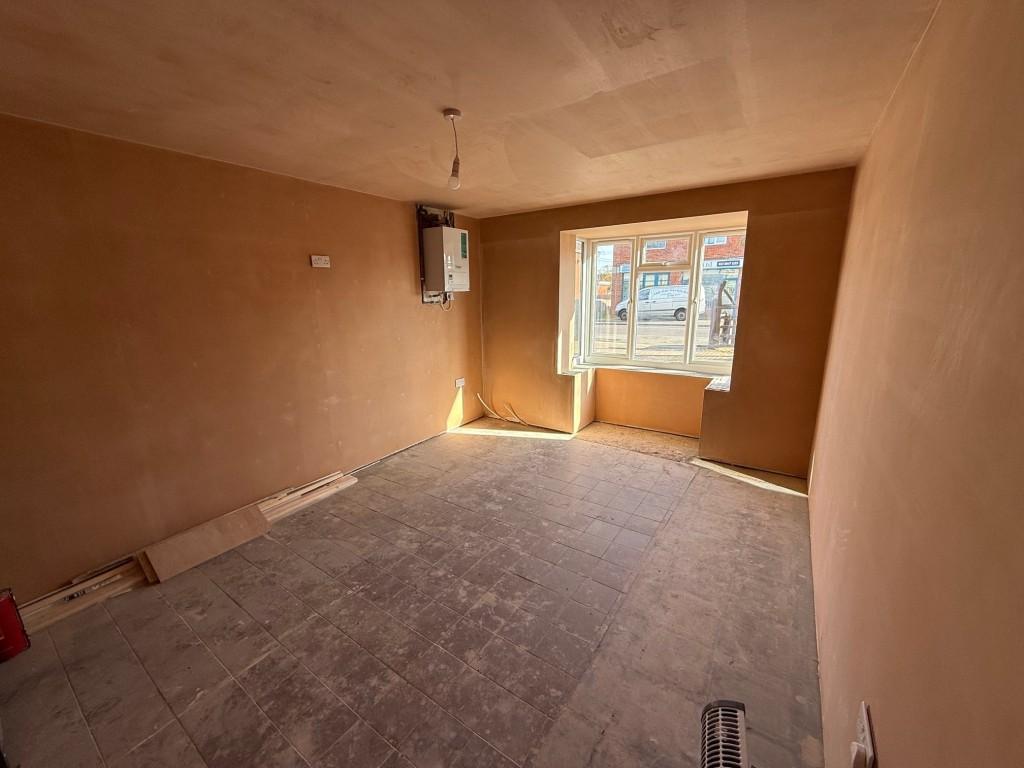 Living room looking towards bay window