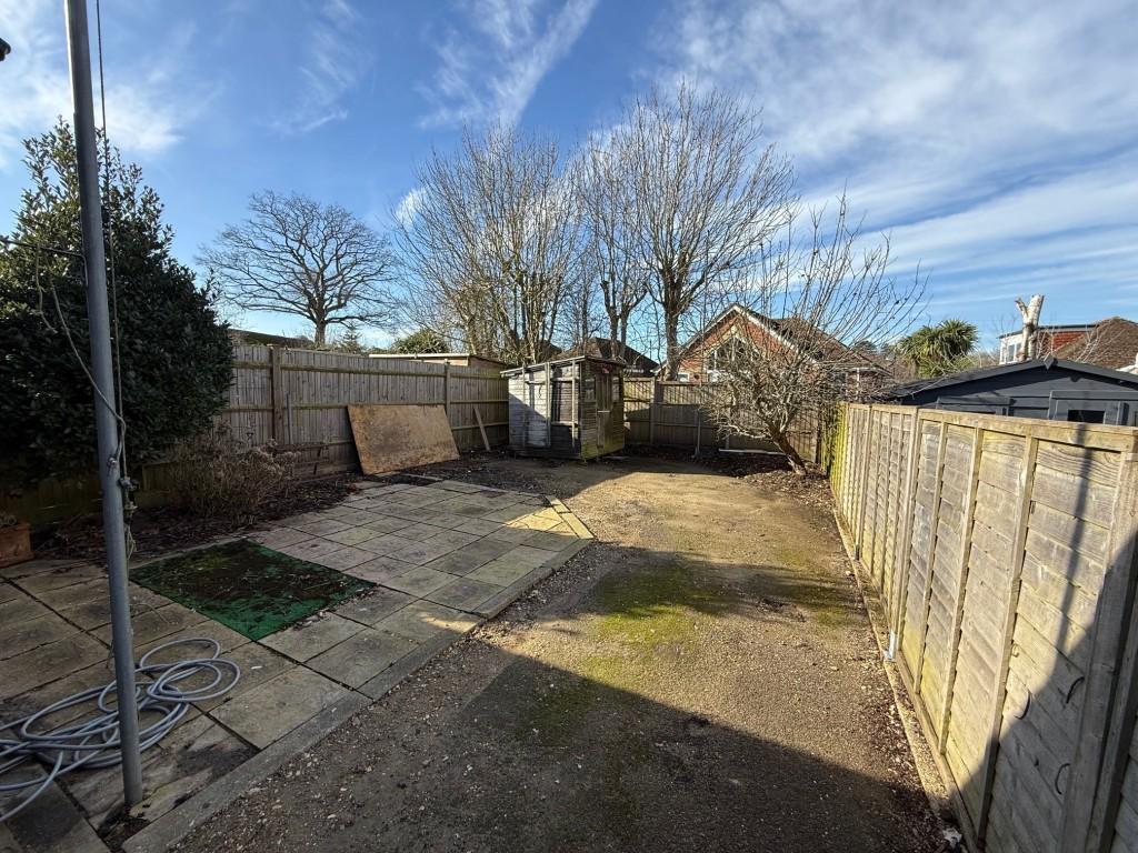 Rear garden with shed