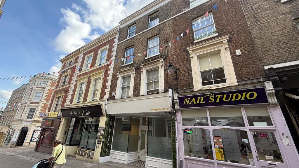 External image of building from pedestrianised str