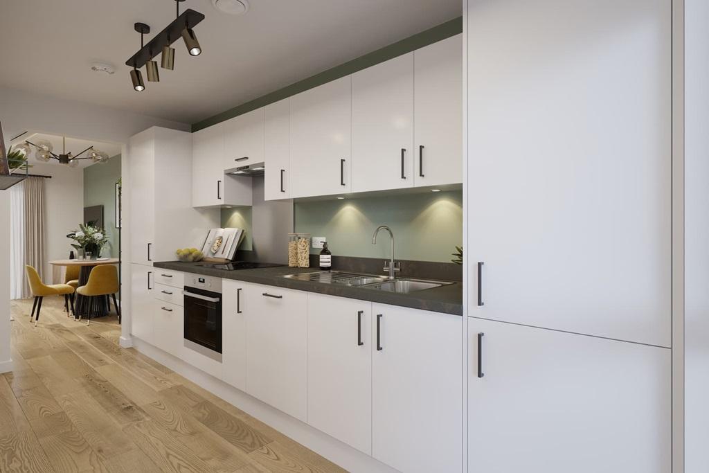Open-plan layout creates a sociable space for...