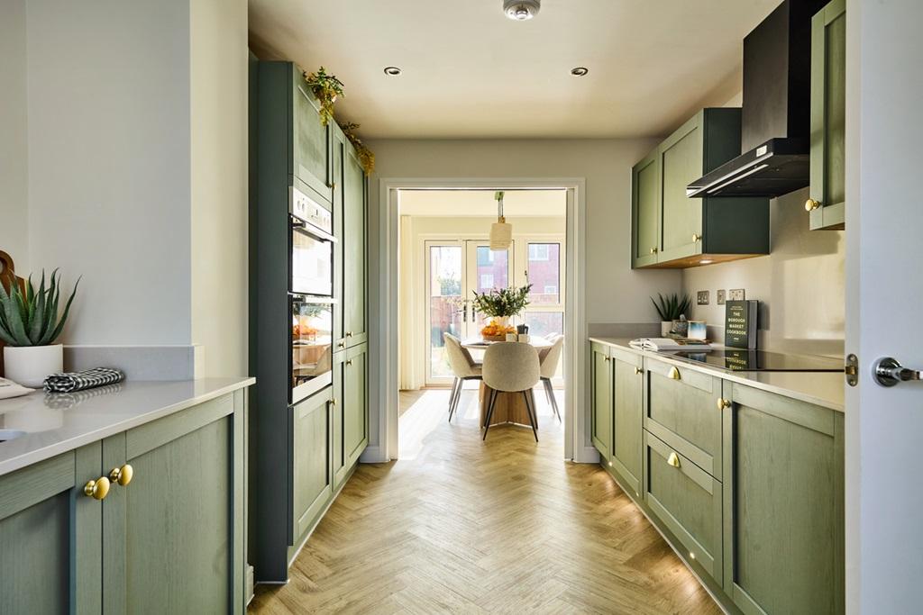 The open plan kitchen/dining area is perfect...