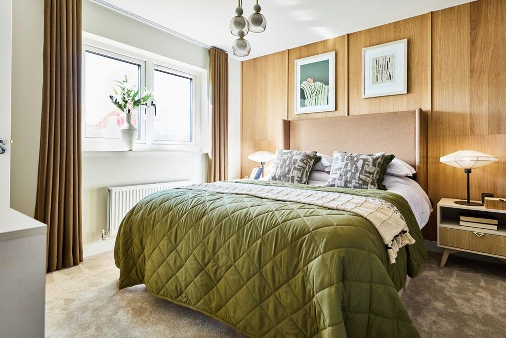The main bedroom offers a place away from the...