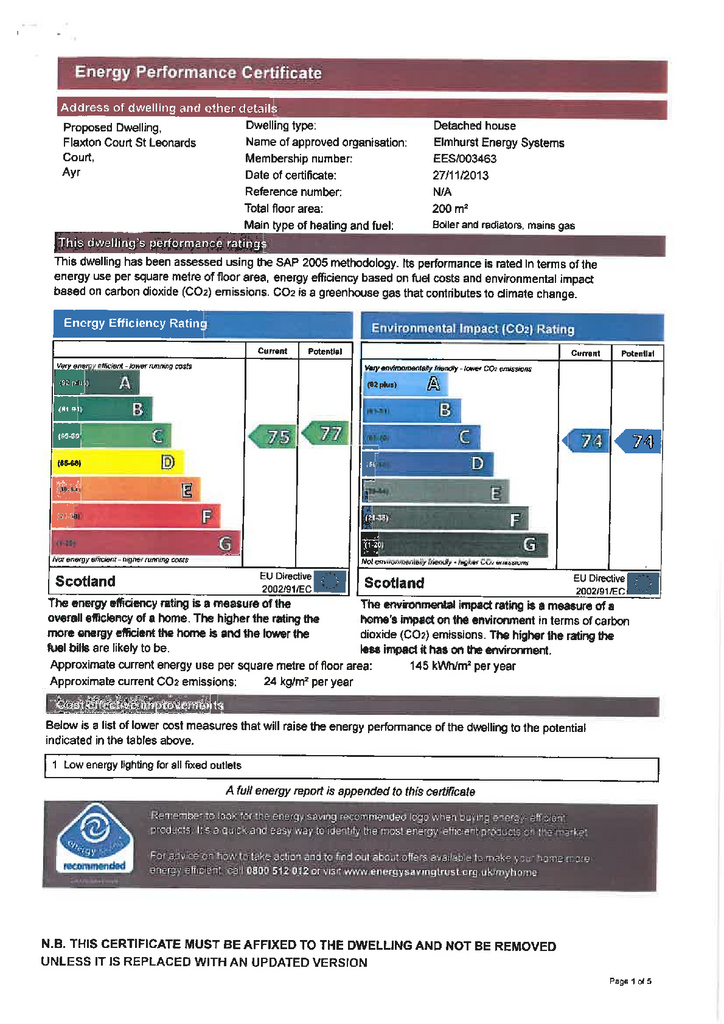 EPC Certificate