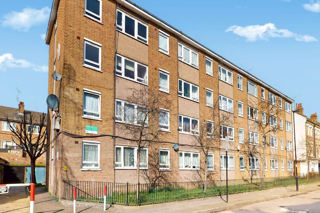 Apartment building facade, block of apartments