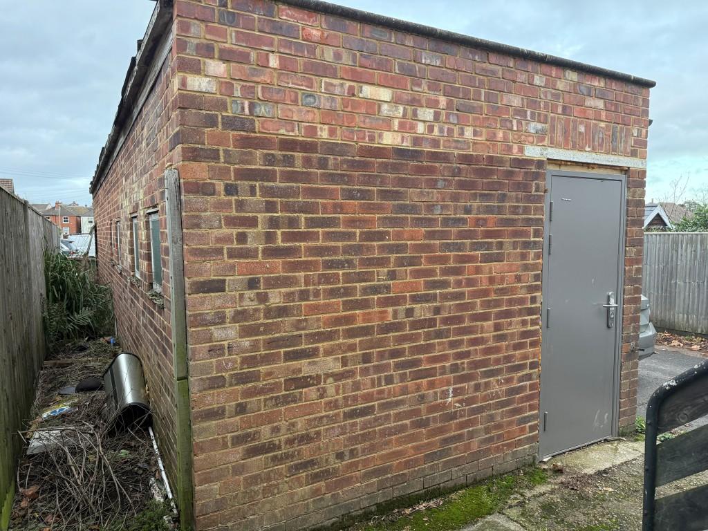 Rear of garage and access