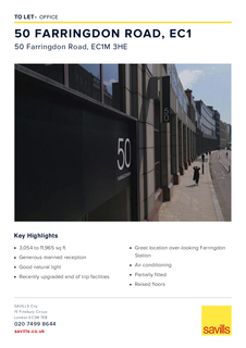 Office to rent, 50 Farringdon Rd London EC1M 3HE