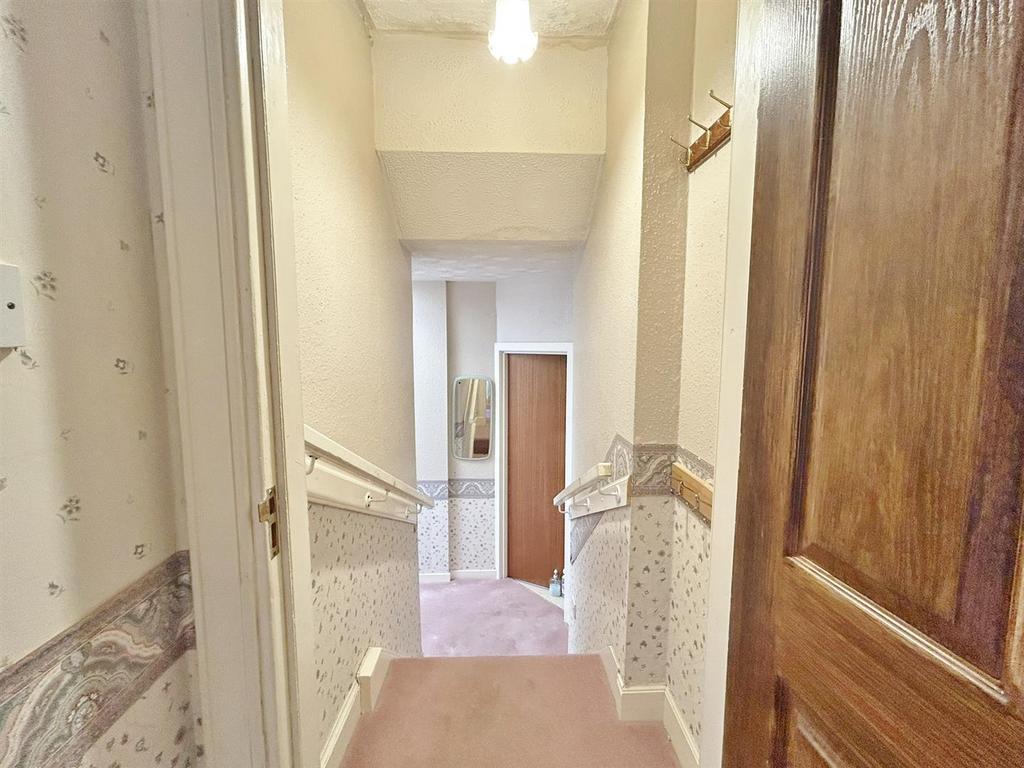 Looking down towards shower room