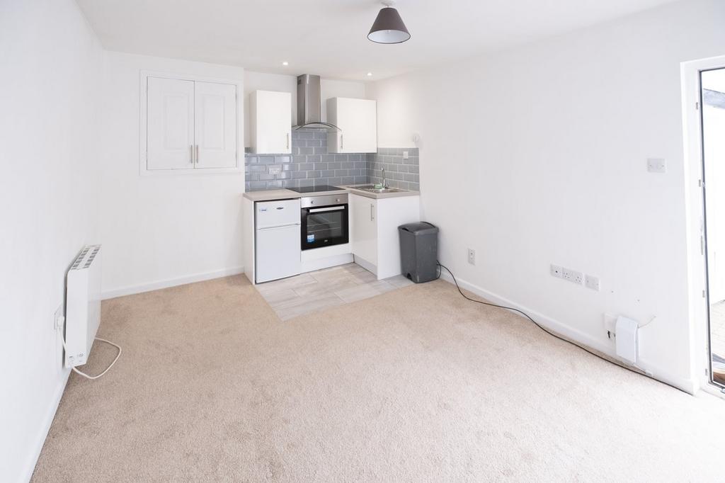 Studio kitchen/bedroom/living area