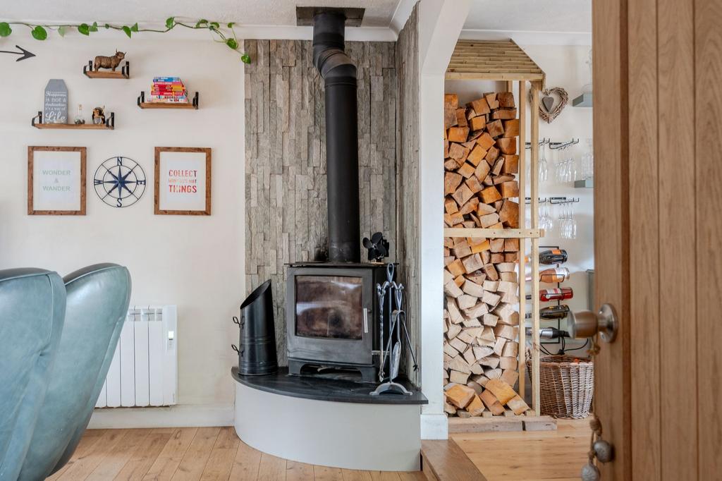 Living Space with Log Burner