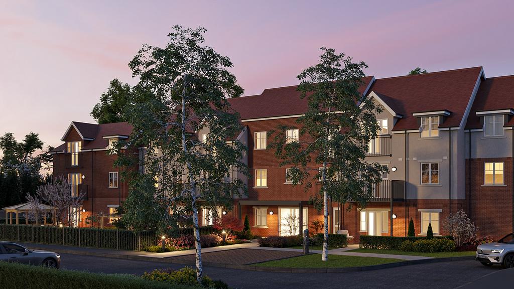 CGI - dusk view of development